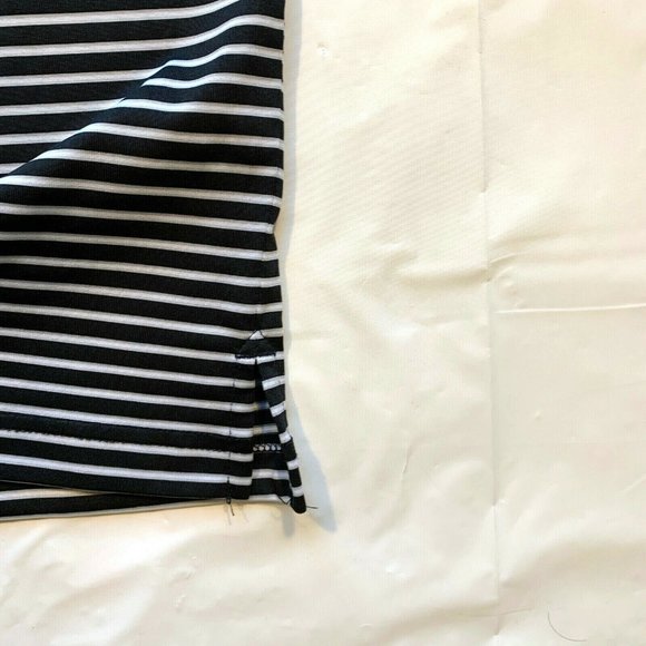 IZOD Golf Polo Shirt Mens Large Performance Tee Short Sleeve Striped Athleisure - Picture 8 of 12